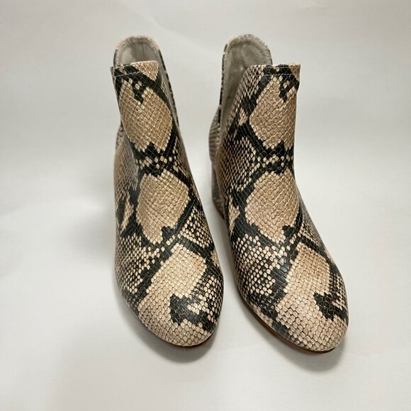 Steven Madden Rockir Snake Skin Ankle Boots Size 8 - Picture 1 of 7